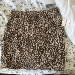 FREE PEOPLE leopard print skirt